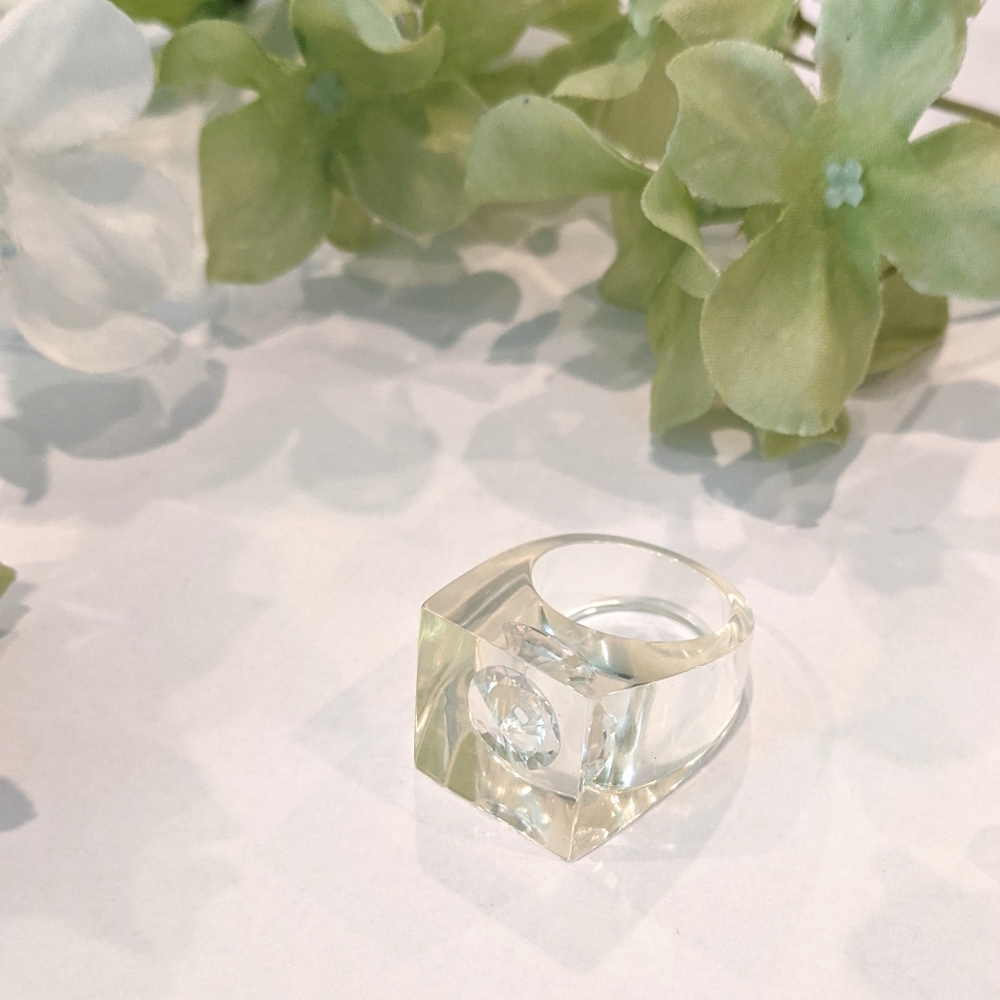 Lena Bernard Clear Resin Ring